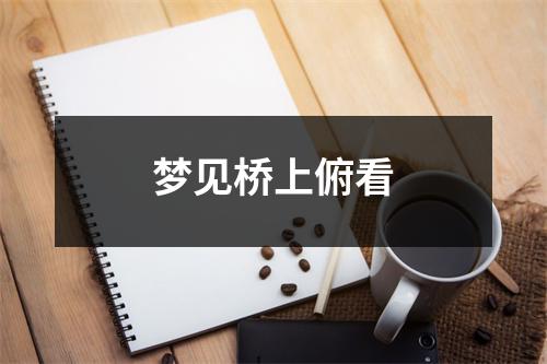 <h3>梦见桥上俯看