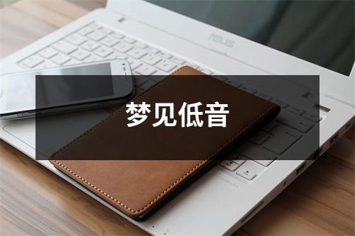 梦见低音