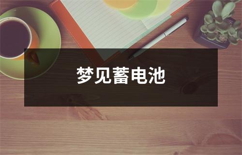 梦见蓄电池