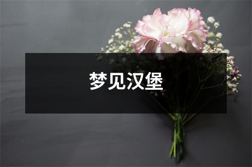 <h3>梦见汉堡