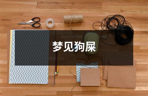 <h3>梦见狗屎