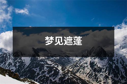 梦见遮蓬
