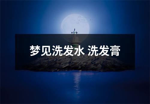 <h3>梦见洗发水洗发膏