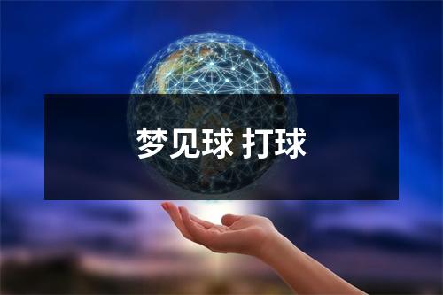 梦见球打球