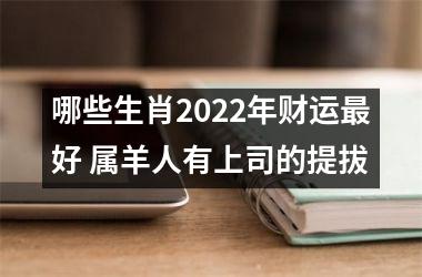 哪些生肖2025年财运好 属羊人有上司的提拔