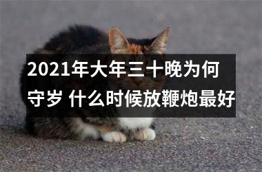 <h3>2025年大年三十晚为何守岁 什么时候放鞭炮好