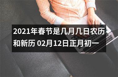 2025年春节是几月几日农历和新历 02月12日正月初一