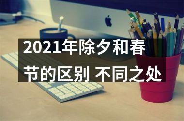 2025年除夕和春节的区别 不同之处