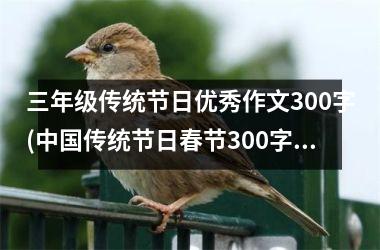 <h3>三年级传统节日优秀作文300字(传统节日春节300字作文)