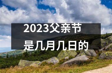 <h3>2025父亲节是几月几日的