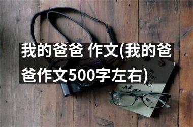 我的爸爸 作文(我的爸爸作文500字左右)