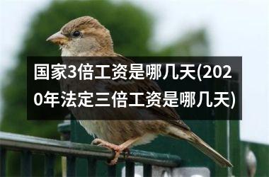 3倍工资是哪几天(2025年法定三倍工资是哪几天)