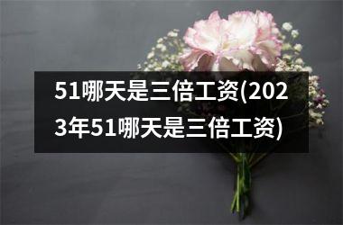 51哪天是三倍工资(2025年51哪天是三倍工资)