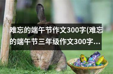 难忘的端午节作文300字(难忘的端午节三年级作文300字)