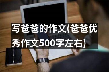 <h3>写爸爸的作文(爸爸优秀作文500字左右)