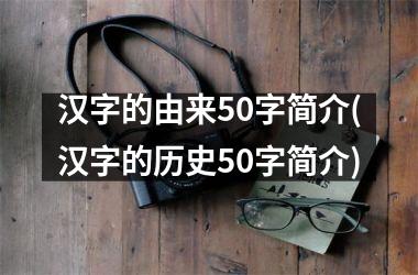 <h3>汉字的由来50字简介(汉字的历史50字简介)