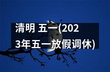 <h3>清明 五一(2025年五一放假调休)