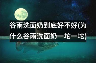 谷雨洗面奶到底好不好(为什么谷雨洗面奶一坨一坨)