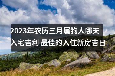 2025年农历三月属狗人哪天入宅吉利 佳的入住新房吉日