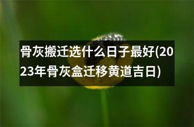 骨灰搬迁选什么日子好(2025年骨灰盒迁移黄道吉日)