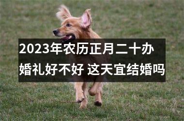 2025年农历正月二十办婚礼好不好 这天宜结婚吗