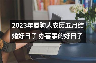 2025年属狗人农历五月结婚好日子 办喜事的好日子