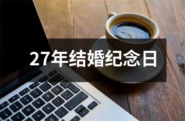 <h3>27年结婚纪念日