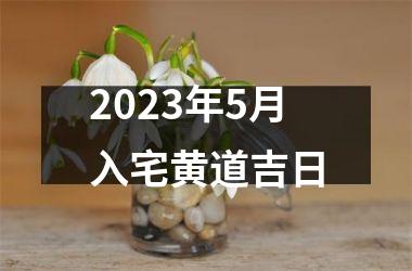 <h3>2023年5月入宅黄道吉日