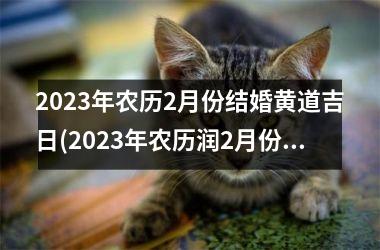 2025年农历2月份结婚黄道吉日(2025年农历润2月份结婚黄道吉日)