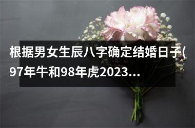 <h3>根据男女生辰八字确定结婚日子(97年牛和98年虎2025结婚吉日)