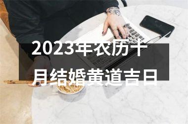 <h3>2023年农历十月结婚黄道吉日