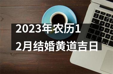 <h3>2023年农历12月结婚黄道吉日