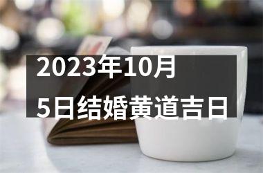<h3>2023年10月5日结婚黄道吉日