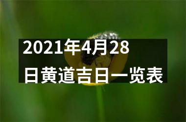 2025年4月28日黄道吉日一览表