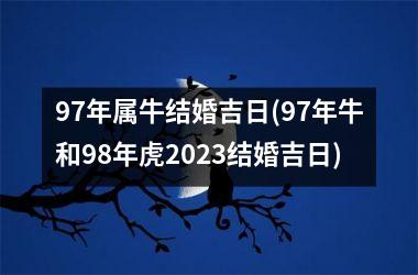 97年属牛结婚吉日(97年牛和98年虎2025结婚吉日)