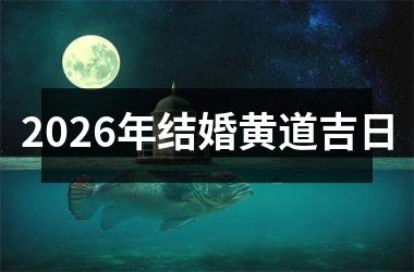 <h3>2026年结婚黄道吉日