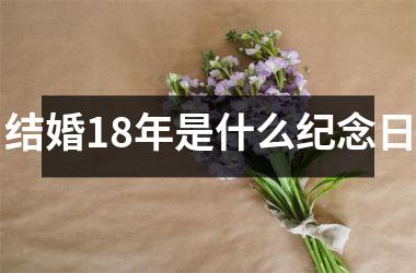 <h3>结婚18年是什么纪念日