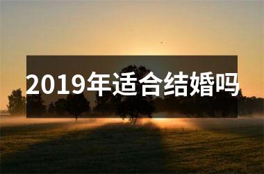 2019年适合结婚吗