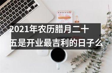 2025年农历腊月二十五是开业吉利的日子么