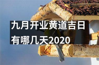 九月开业黄道吉日 有哪几天2025