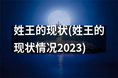 <h3>姓王的现状(姓王的现状情况2025)