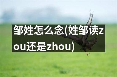 <h3>邹姓怎么念(姓邹读zou还是zhou)