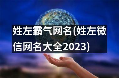 <h3>姓左霸气网名(姓左微信网名大全2025)