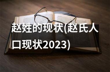 <h3>赵姓的现状(赵氏人口现状2023)