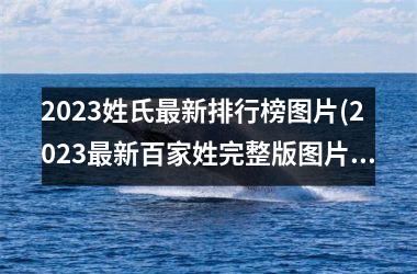 <h3>2025姓氏最新排行榜图片(2025最新百家姓完整版图片)