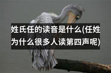 <h3>姓氏任的读音是什么(任姓为什么很多人读第四声呢)