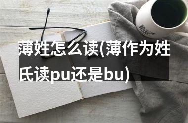 <h3>薄姓怎么读(薄作为姓氏读pu还是bu)