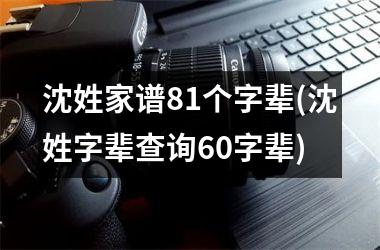 <h3>沈姓家谱81个字辈(沈姓字辈查询60字辈)