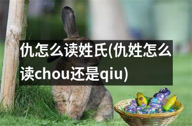 <h3>仇怎么读姓氏(仇姓怎么读chou还是qiu)