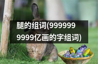 腿的组词(9999999999亿画的字组词)